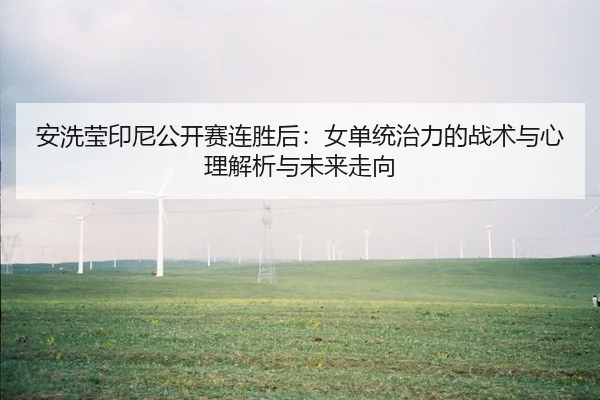 安洗莹印尼公开赛连胜后：女单统治力的战术与心理解析与未来走向